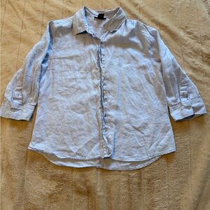 The Limited Light Blue Casual Button Down Shirt